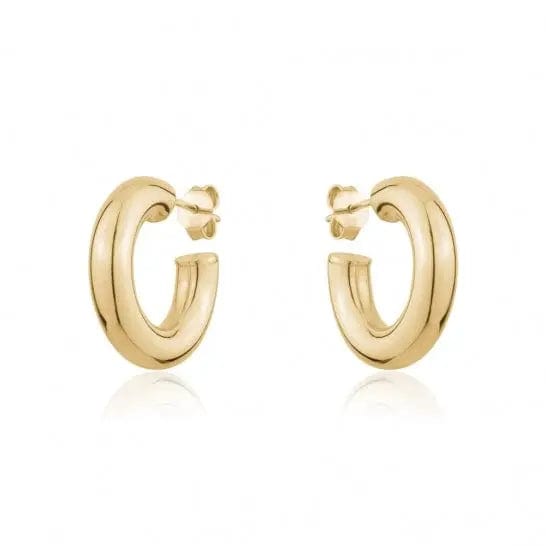 Sterling Silver Hooped Stud Earrings - Biggar Diamonds