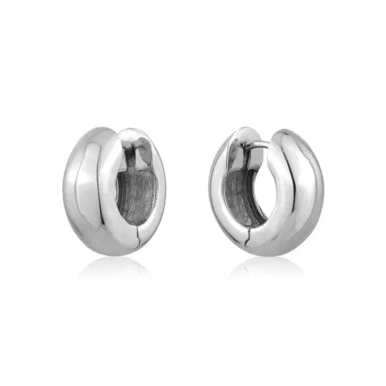 Sterling Silver Huggie Earrings - Biggar Diamonds