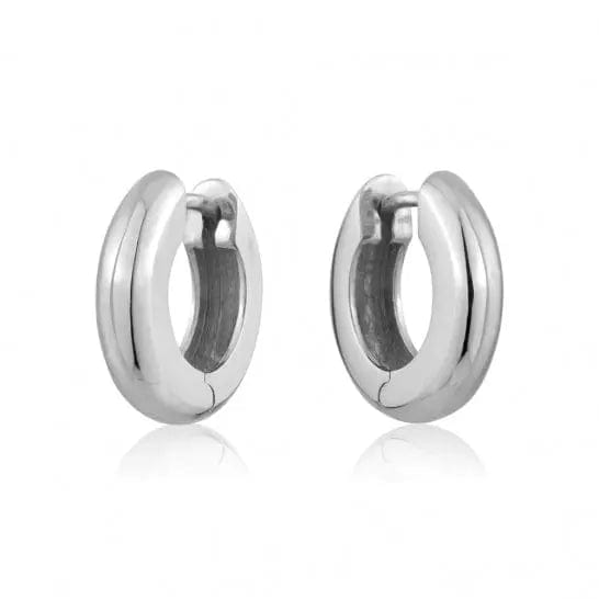 Sterling Silver Huggie Earrings - Biggar Diamonds