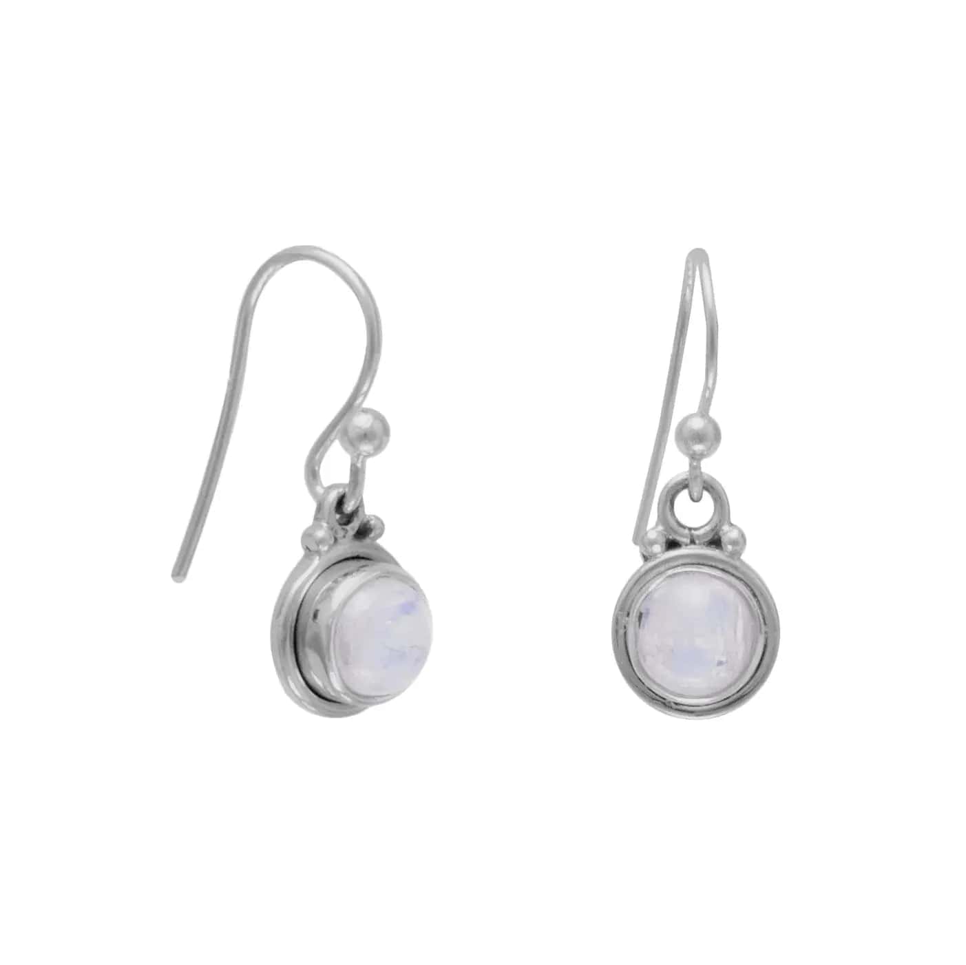 Sterling Silver Moonstone Dangle Earrings - Biggar Diamonds