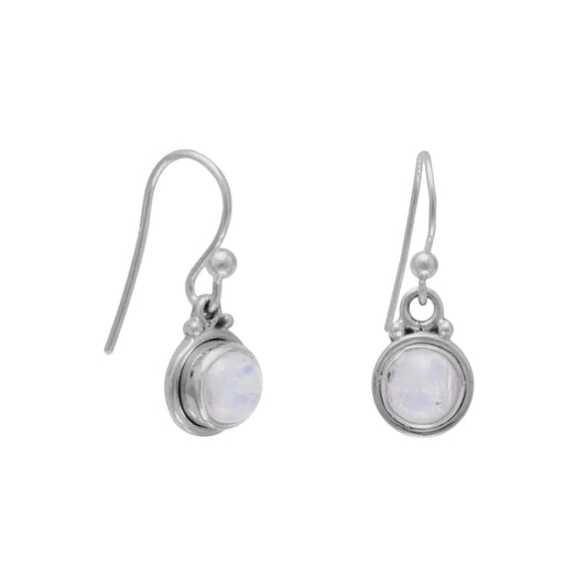 Sterling Silver Moonstone Dangle Earrings - Biggar Diamonds