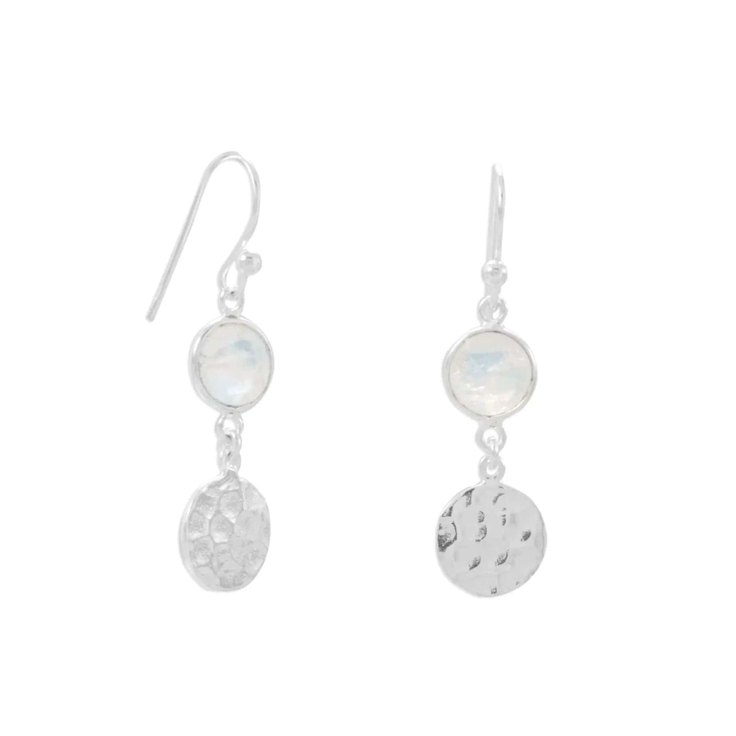 Sterling Silver Moonstone Dangle Earrings - Biggar Diamonds