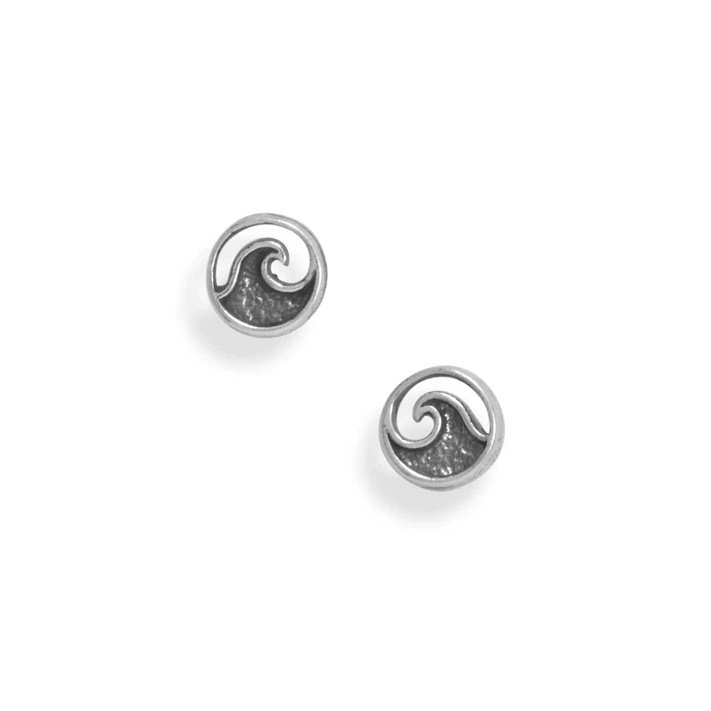 Sterling Silver Ocean Earrings - Biggar Diamonds