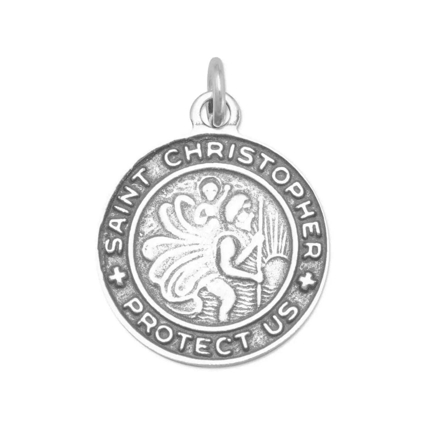 Sterling Silver Saint Christopher Pendant - Biggar Diamonds