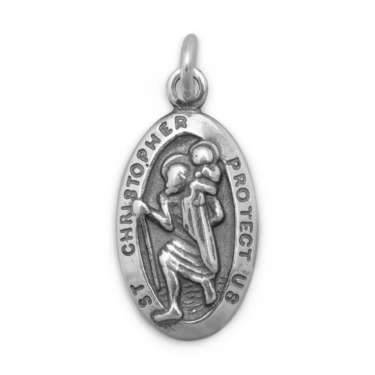 Sterling Silver Saint Christopher Pendant - Biggar Diamonds