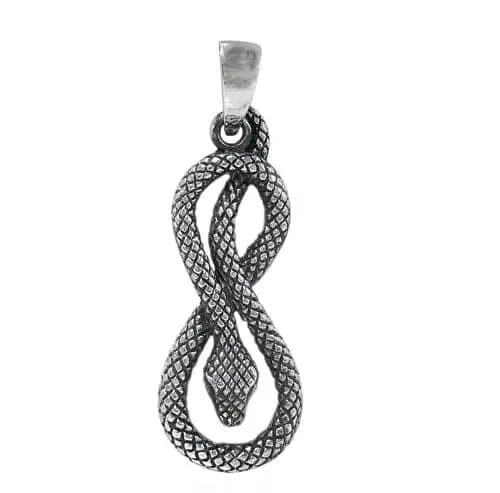 Sterling Silver Snake Pendant - Biggar Diamonds