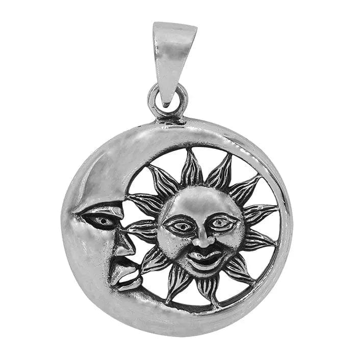 Sterling Silver Sun & Moon Pendant - Biggar Diamonds