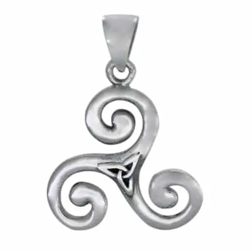 Sterling Silver Triskelion Pendant - Biggar Diamonds